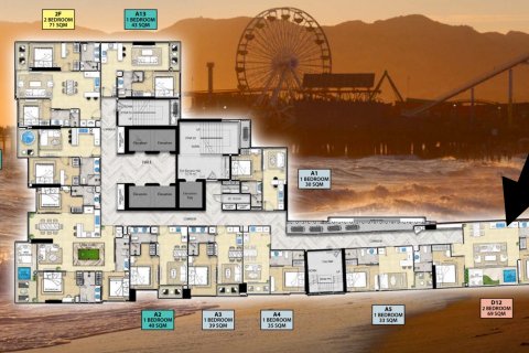 Condo à Pattaya, Thaïlande, 2 chambres  № 130091 - photo 7