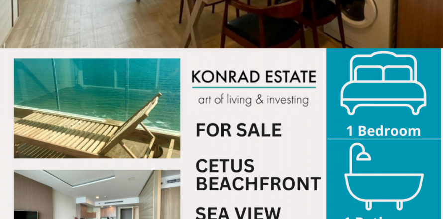 Кондоминиум с 1 спальней в Паттайе, Таиланд № 126922