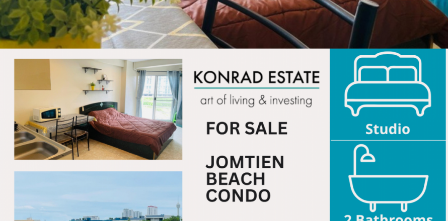 Studio dans le Condo à Pattaya, Thaïlande № 130004