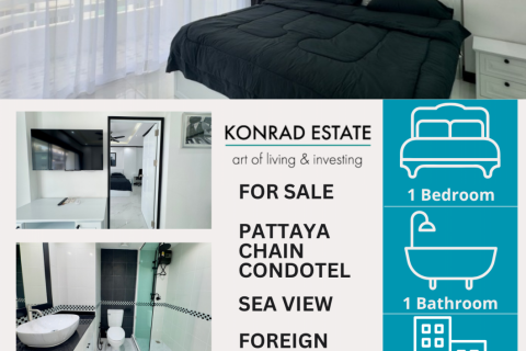 Condo in Pattaya, Thailand, 1 bedroom № 130064 - photo 1