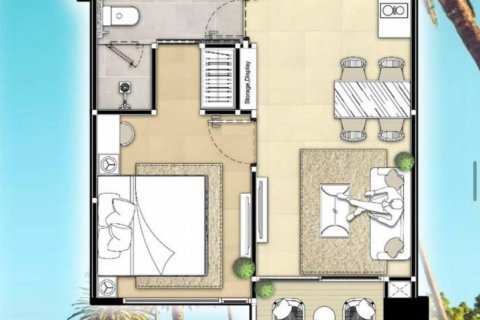 Кондоминиум с 1 спальней в Паттайе, Таиланд № 123175 - фото 3