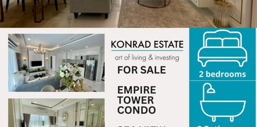 Condo in Pattaya, Thailand, 2 bedrooms  № 130639