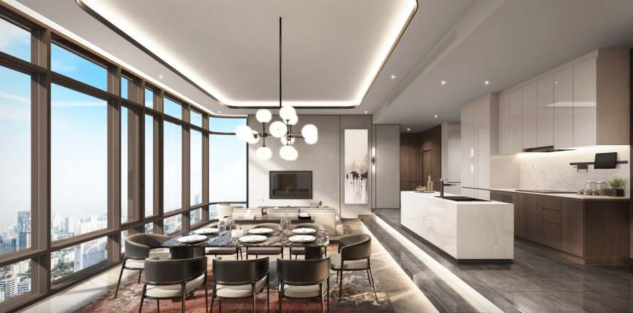 Кондоминиум с 2 комнатами в Ваттхане, Бангкок, Таиланд № 124905