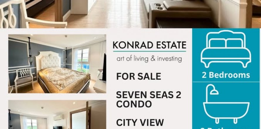 Condo in Pattaya, Thailand, 2 bedrooms in Seven Seas Le Carnival   № 130114