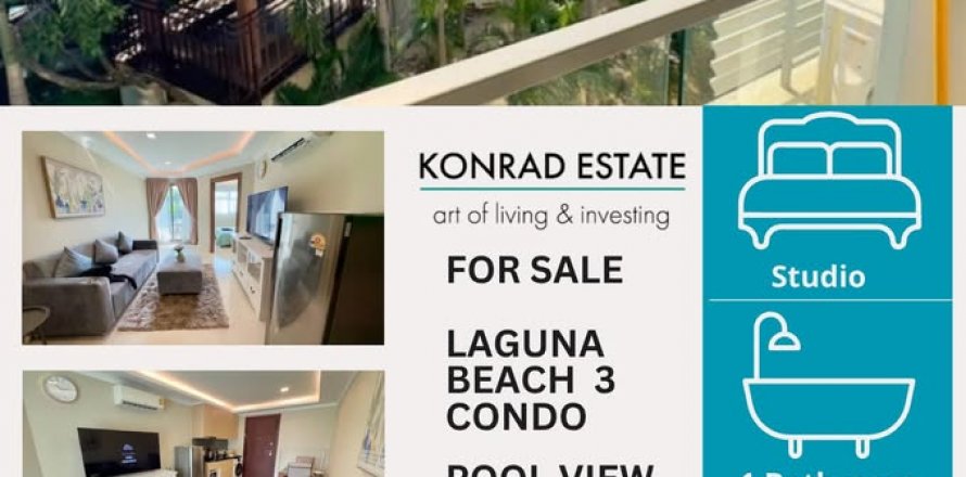 Condo in Pattaya, Thailand, 1 bedroom  № 130789