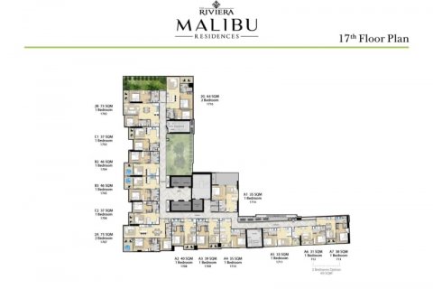 Кондоминиум с 2 спальнями в Паттайе, Таиланд № 130089 - фото 7