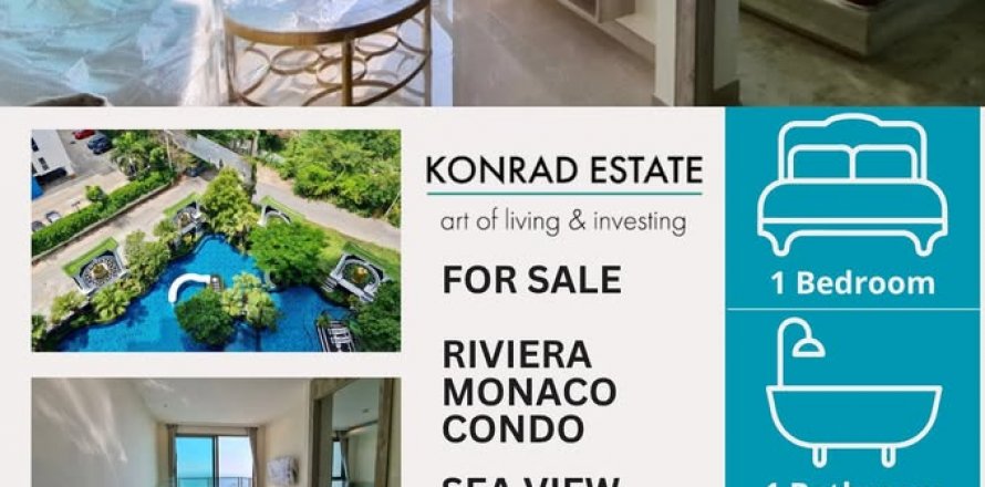 Condo in Pattaya, Thailand, 1 bedroom  № 130094