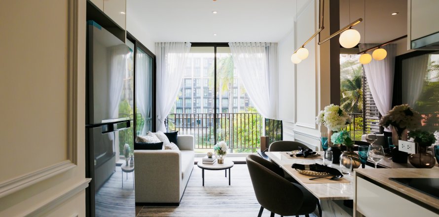 Кондоминиум с 1 спальней в Ваттхане, Бангкок, Таиланд в FYNN Asoke № 124916