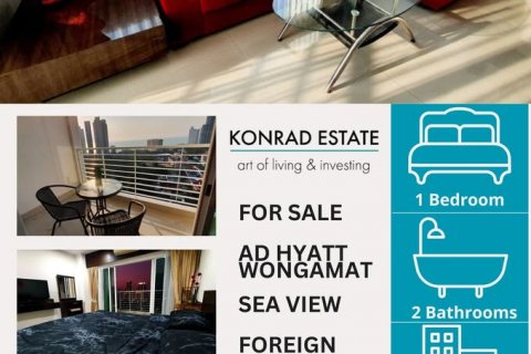 Condo in Pattaya, Thailand, 1 bedroom  № 130366 - photo 1