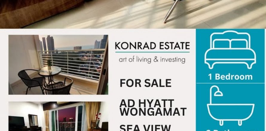 Condo in Pattaya, Thailand, 1 bedroom  № 130366