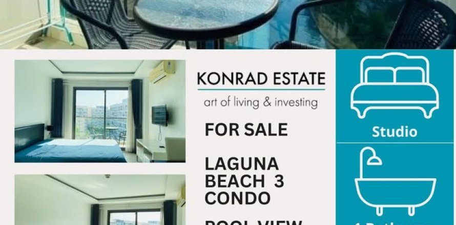 Studio dans le Condo à Pattaya, Thaïlande à Laguna Beach Resort  № 130011