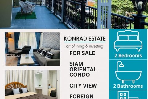 Condo à Pattaya, Thaïlande, 2 chambres  № 133168 - photo 1