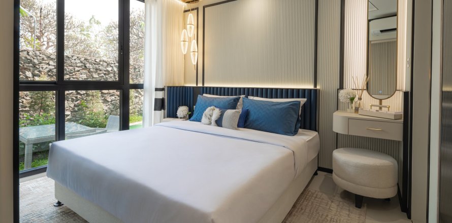 Квартира в The Embassy Lifeна Пляж Джомтьен, Паттайя, Таиланд с 2 комнатами  № 119877