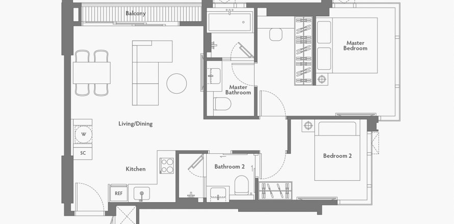 Hors-plan 125 Sathorn à Sathon, Bangkok, Thaïlande № 68631 - photo 1