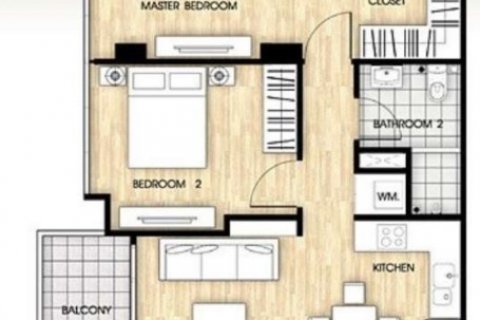 Квартира в Бангкоке, Таиланд с 2 спальнями  № 118885 - фото 7