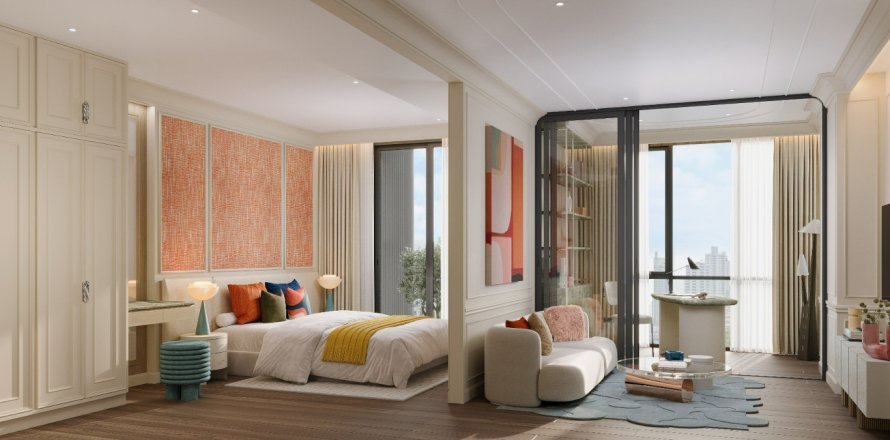 Кондоминиум с 4 комнатами в Бангкоке, Таиланд в Via 61 № 124835