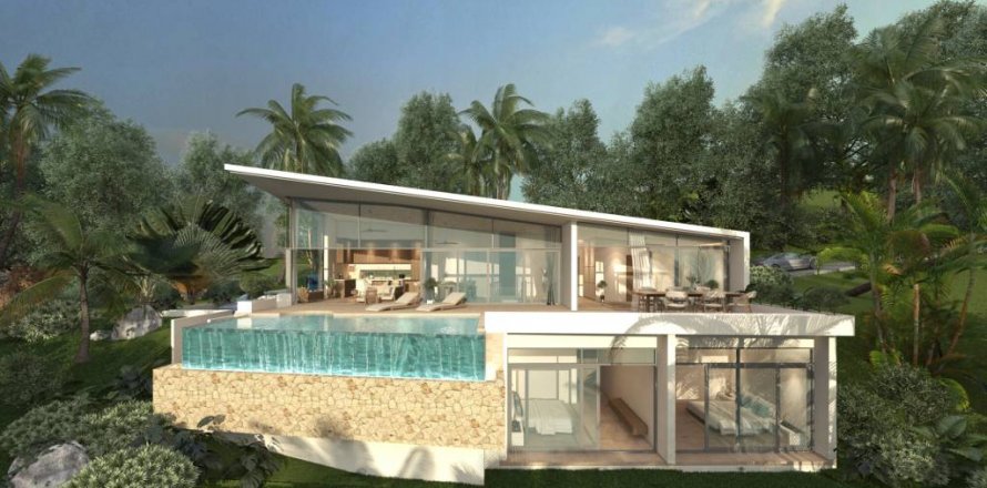 Вилла в Самуи, Таиланд с 3 спальнями  № 125961