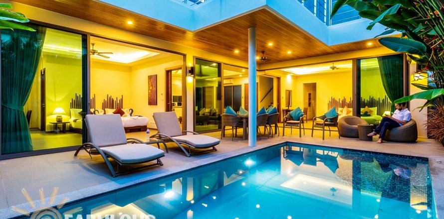 Вилла в Раваи, Таиланд с 4 спальнями  № 124305