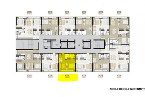 Кондоминиум с 1 спальней в Бангкоке, Таиланд № 144185 - фото 3