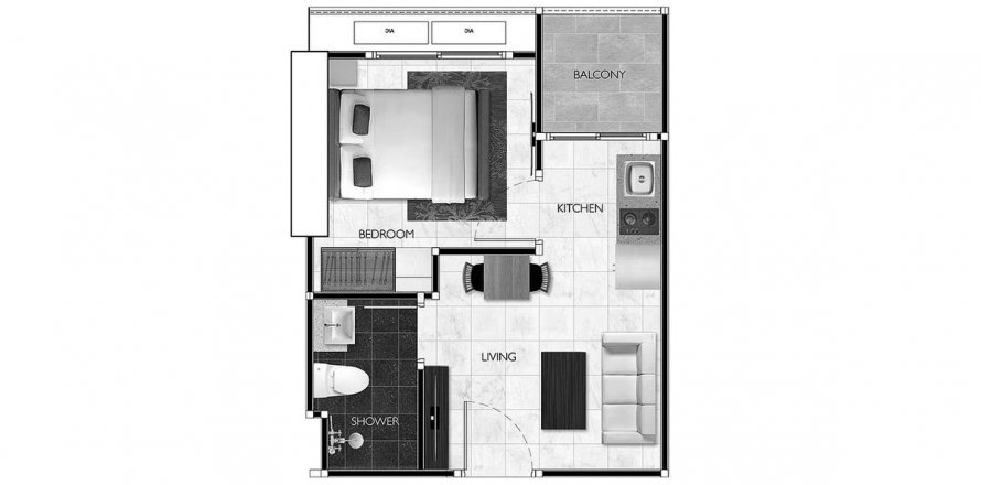 Arcadia Millennium Tower à Pattaya, Thaïlande № 130469 - photo 1
