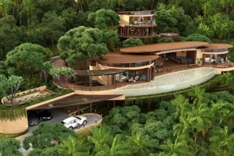 Villa à Ko Samui, Thaïlande 4 chambres № 107842
