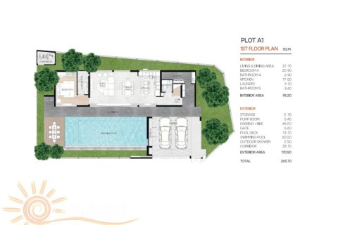 Вилла в Раваи, Таиланд с 4 спальнями  № 124248 - фото 6