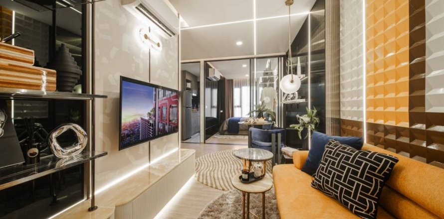 Studio dans le Condo à Din Daeng, Bangkok, Thaïlande  № 133085