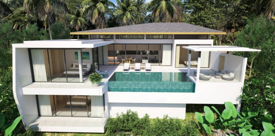 Вилла в Самуи, Таиланд с 3 спальнями  № 124489