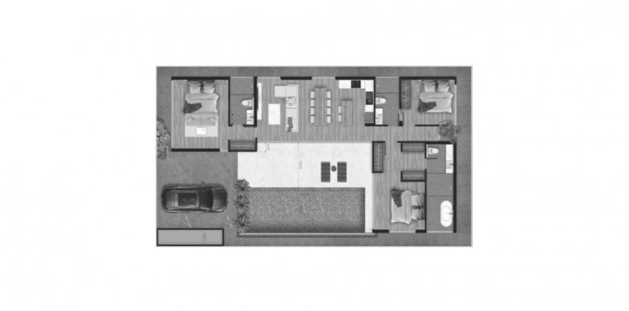 Планировка Виллы «Aileen Villas Phase 6» 3 спальни в ЖК Aileen Villas Phase 6