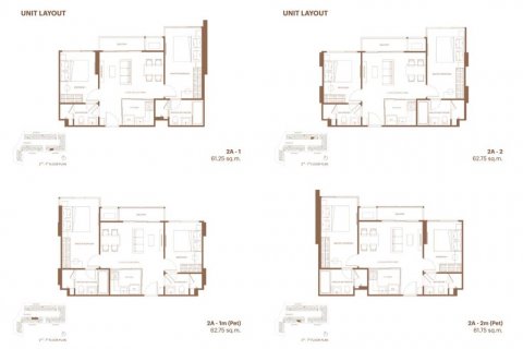 Condo in Bangkok, Thailand, 2 bedrooms  № 132724 - photo 1
