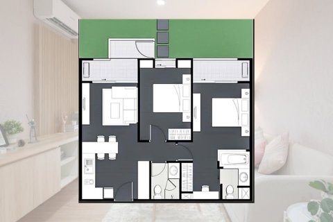 Condo in Khlong Toei, Bangkok, Thailand, 2 bedrooms № 123947 - photo 18