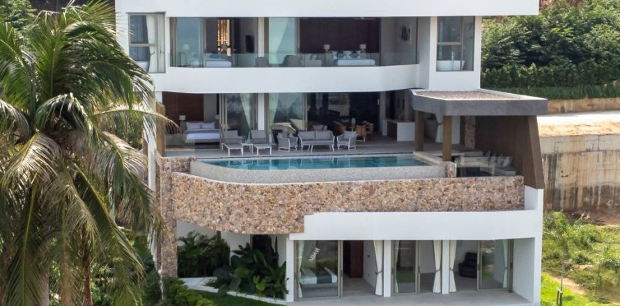 Вилла в Сураттхани, Таиланд с 4 спальнями № 125874