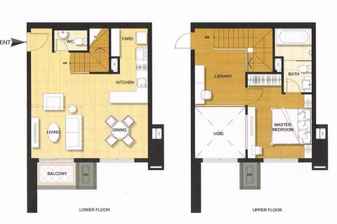 Кондоминиум с 1 спальней в Бангкоке, Таиланд № 142991 - фото 10