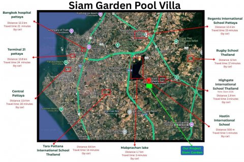 Дом в Паттайе, Таиланд с 5 спальнями  № 130214 - фото 15