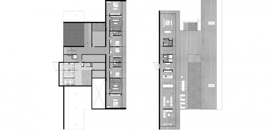 Планировка Виллы «6BR-16» 6 спален в ЖК Crescent Bay Beachfront Villas