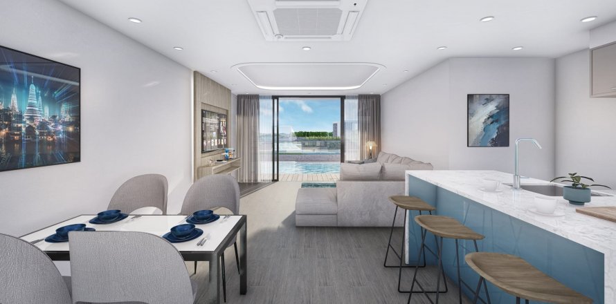 Квартира в Coral Beach Oceanview Resort Patong, Кату, Таиланд с 2 спальнями № 133262