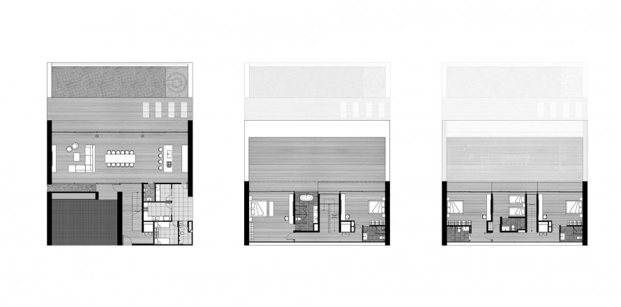 Планировка Виллы «5BR-17» 5 спален в ЖК Crescent Bay Beachfront Villas