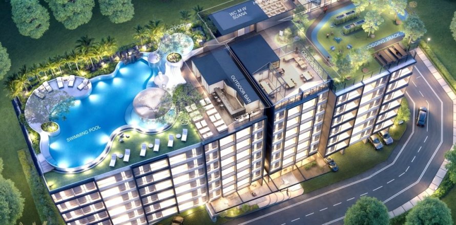 Condo in Phuket, Thailand, 2 bedrooms  № 124269