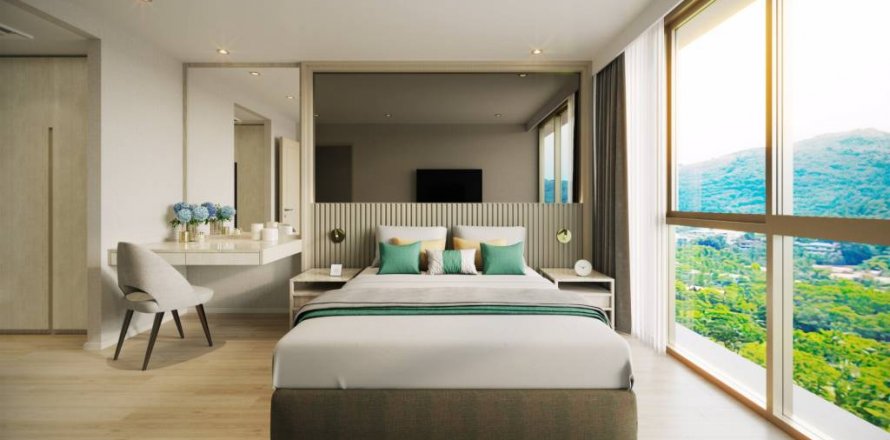 Кондоминиум с 1 спальней в Банг Тао, Таиланд № 104625