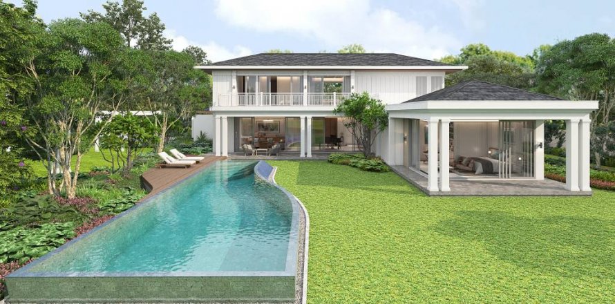 Вилла в Хуа Хине, Таиланд с 3 спальнями  № 124790