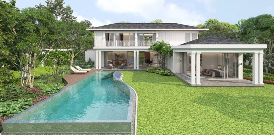 Вилла в Хуа Хине, Таиланд с 3 спальнями  № 124790