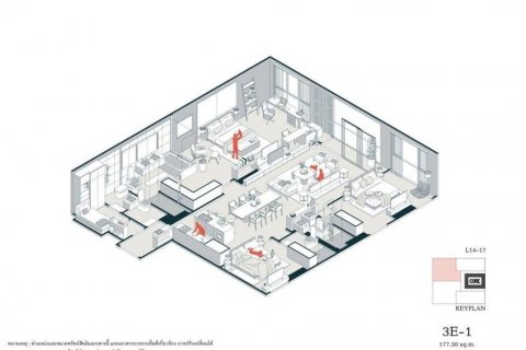 Condo à Bangkok, Thaïlande, 3 chambres № 85679 - photo 1