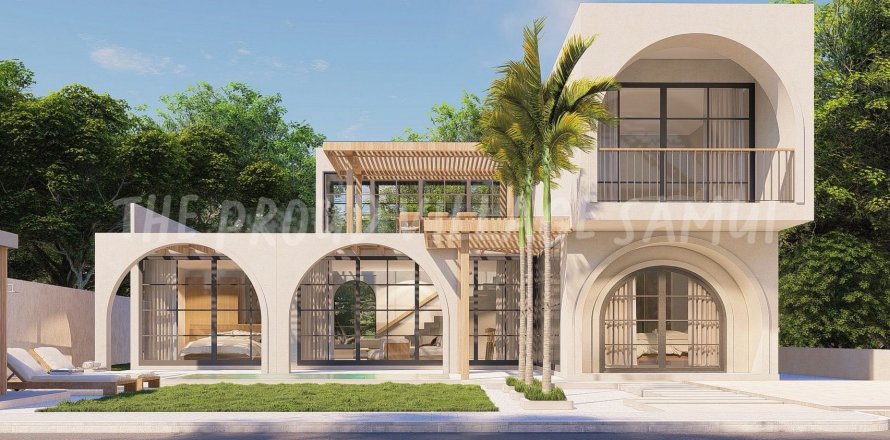 Дом в Самуи, Таиланд с 4 спальнями  № 130221