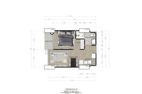 Studio in the Condo in Pattaya, Thailand  № 173872 - photo 3