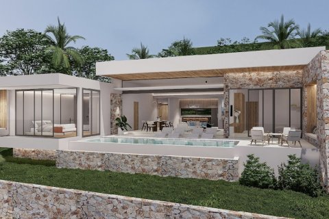 Дом в Самуи, Таиланд с 3 спальнями  № 130648 - фото 1