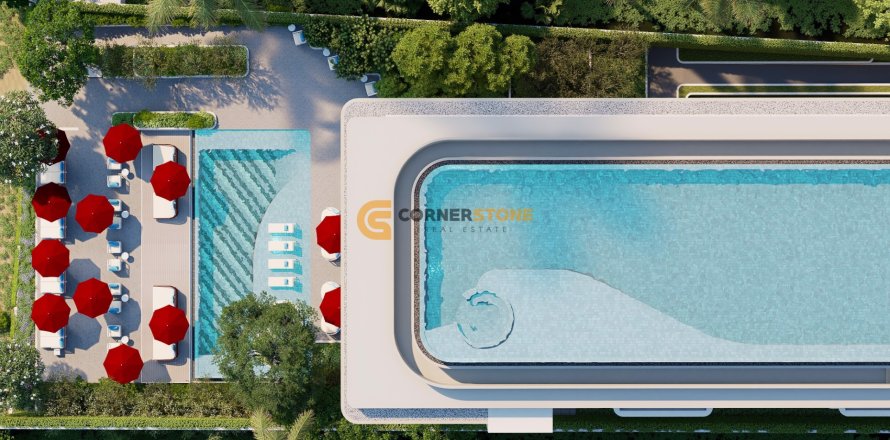 Студия в кондо на Пляж Джомтьен, Паттайя, Таиланд № 132133