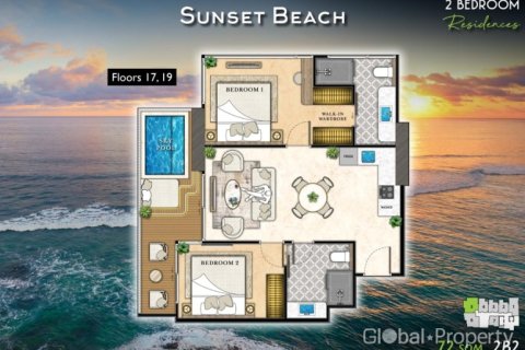 Condo à Pattaya, Thaïlande, 2 chambres  № 124853 - photo 11