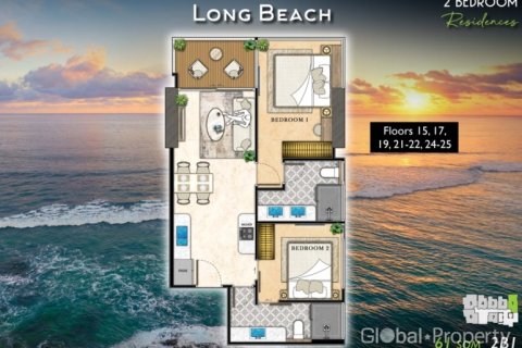 Condo à Pattaya, Thaïlande, 2 chambres  № 124853 - photo 7