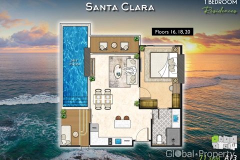 Condo à Pattaya, Thaïlande, 1 chambre  № 124854 - photo 20