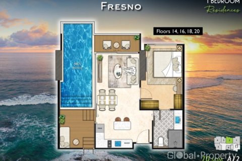 Condo à Pattaya, Thaïlande, 1 chambre  № 124854 - photo 19